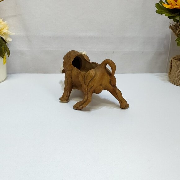 Napcoware Ceramic Bull Planter Sculpture MidCentury Modern C-4889 No Chips Dirty - Picture 4 of 11